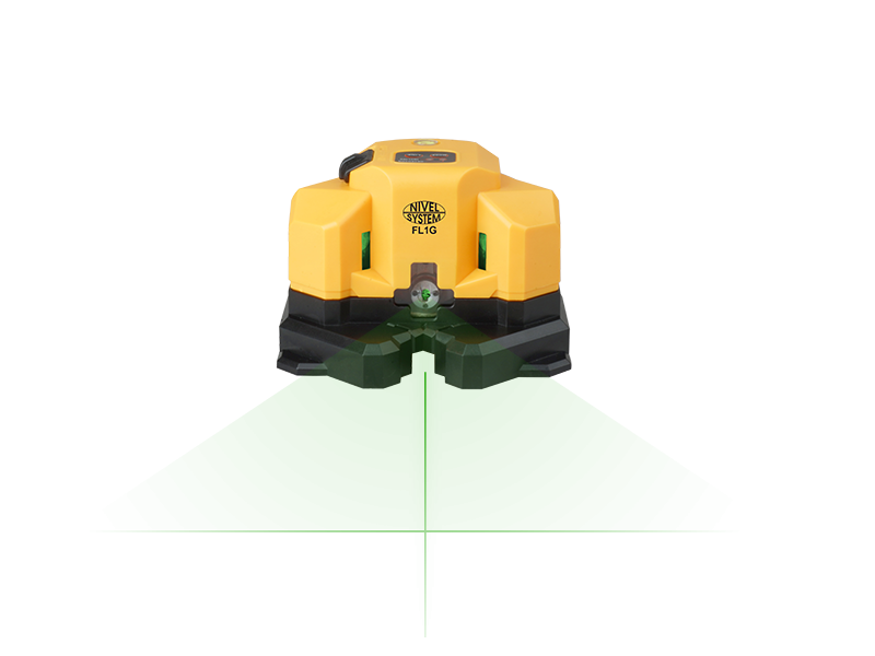 NIVEL system FL1G Žalias kryžminis lazeris(grindų)